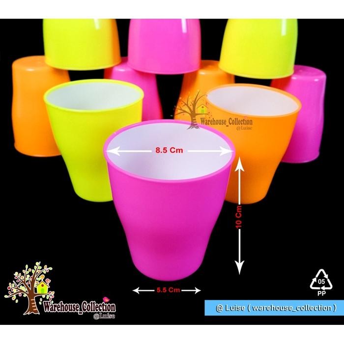 RStore Bayar Ditempat GELAS PLASTIK GUNMA CALISTA 300ML/ hrg-bj TERMURAH