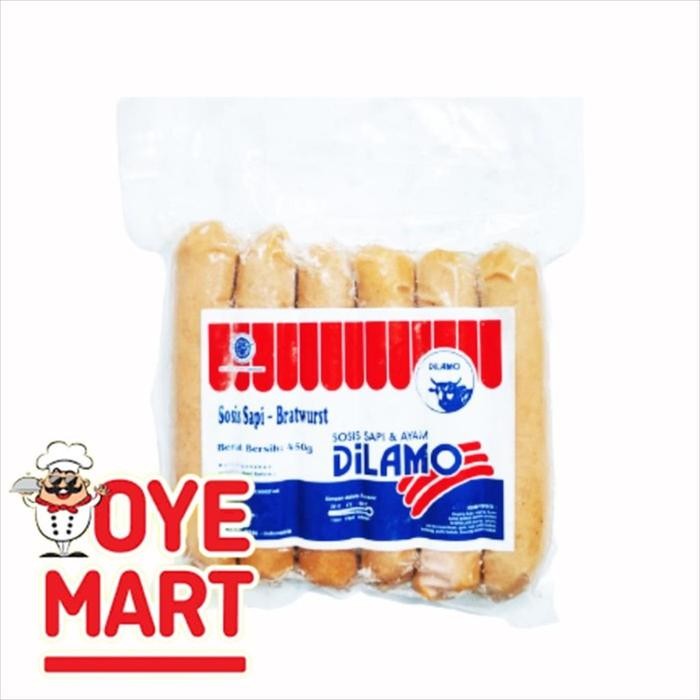 

Pilihan- Dilamo Beef Bratwurst Isi 6 450Gr Sosis Sapi Bakar Goreng Barbeque