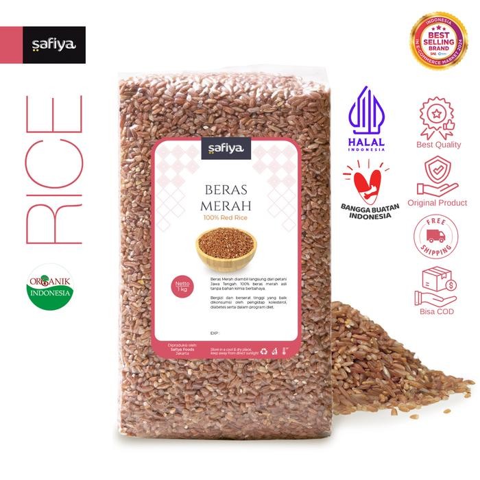 Safiya Beras Merah 1 Kg Beras Organik Premium