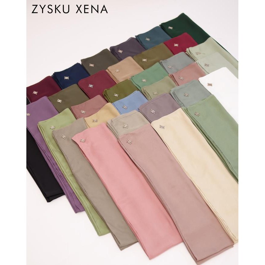 Pilihan- Zysku Xena Sahara Voile Scarf Jahit Tepi - 30 Warna Kerudung Voal Segi Empat 120 Cm