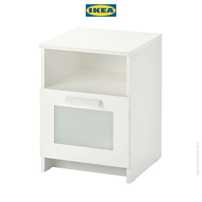 IKEA BRIMNES Meja Samping Tempat Tidur dengan Laci 39x41 cm