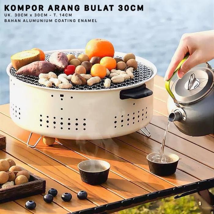Kompor Panggang Kompor Arang Bulat Kompor Briket Kompor Grill