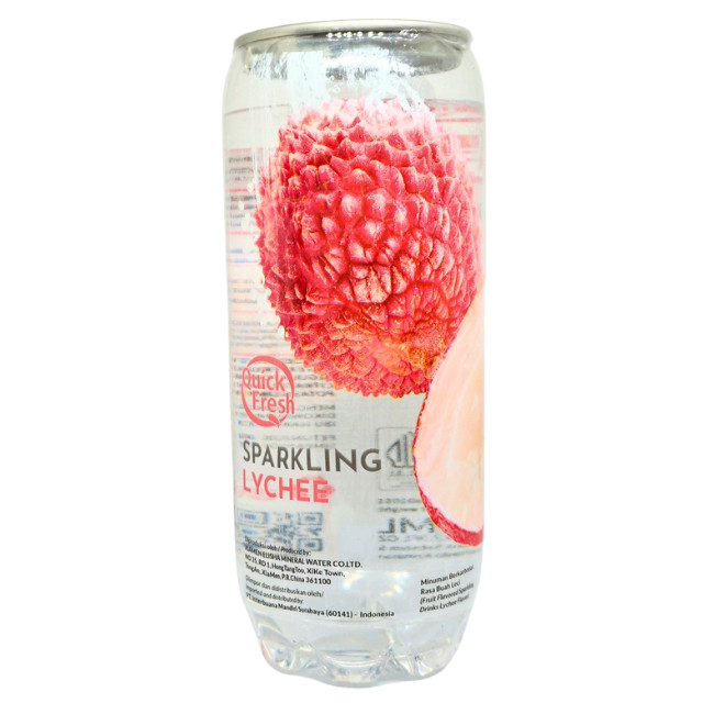 

S01767 QUICK FRESH LYCHEE SPARKLING JUICE 350ML MAJU BERSAMA (20250921)