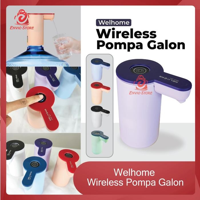 Pilihan- Envio - Welhome Pompa Galon Elektrik Wdp-301 1200Mah