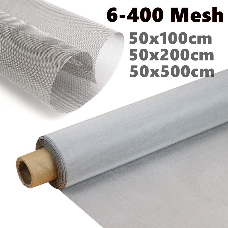 6-400 Mesh 304 Stainless Steel Woven Wire Mesh Filtration Screen Mesh