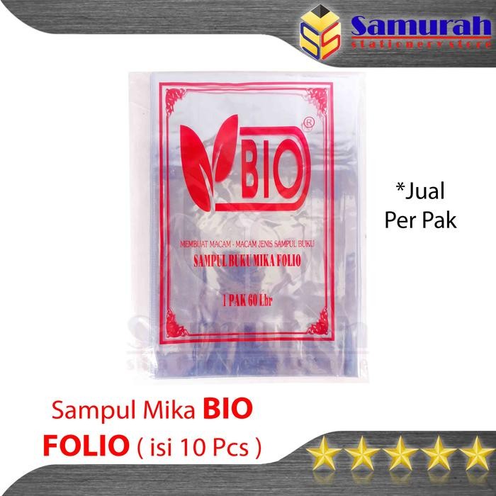 

New Sampul Plastik Mika BIO Ukuran Folio - F4 / Sampul Buku Folio Mica / Paket Pelajaran Besar Isi