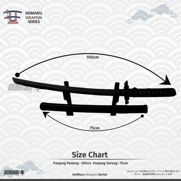 Melayani Faktur Pajak Replika Pedang Nidai Kitetsu Luffy Wano One Piece - Pedang Kayu