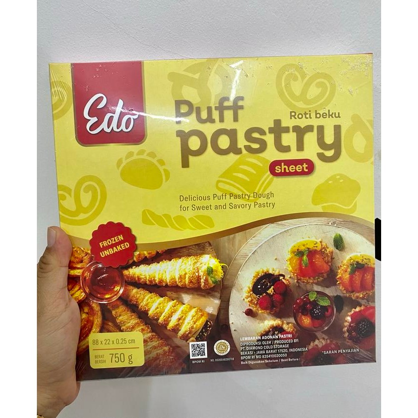 

Stok Baru edo puff pastry sheet 750gr
