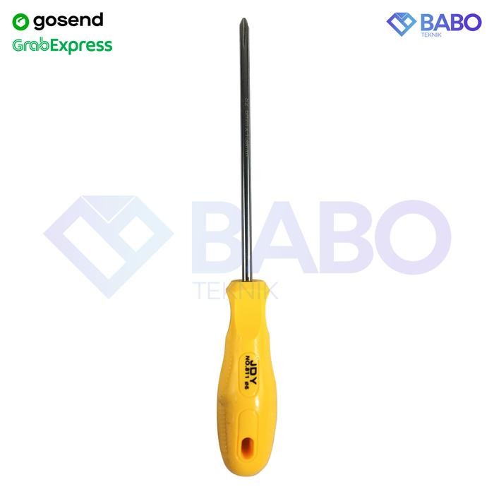 Jdy 6X150 Screwdriver /Obeng Plus 6"X6Mm (+) Plus Obeng Plastik