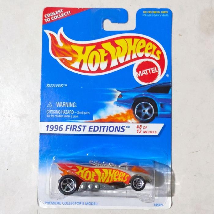 Pilihan- Hotwheels Hot Wheels Turbo Flame Sizzlers Putih 1996 First Editions