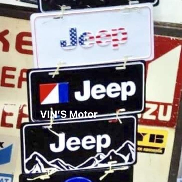 Plat Nomor Aksesoris Jeep Wrangler