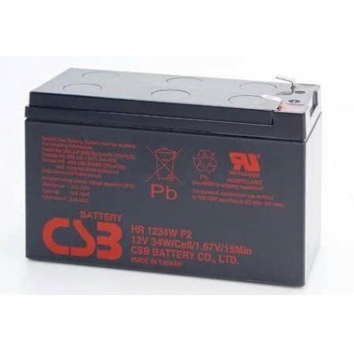 Hemat Baterai Aki Kering Ups Apc Baterai Kering Csb Hr1234W Terlariss 
