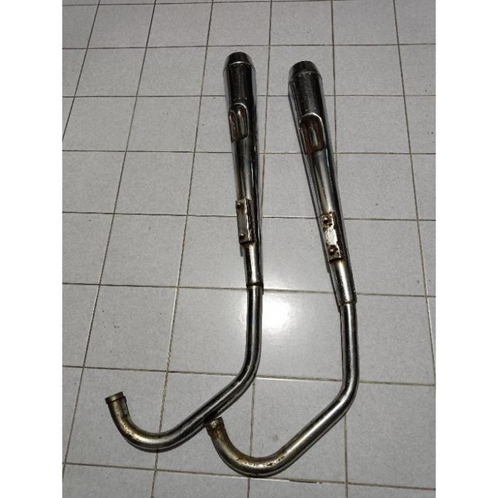 Knalpot kenalpot honda gl 100 gl 125 original copotan