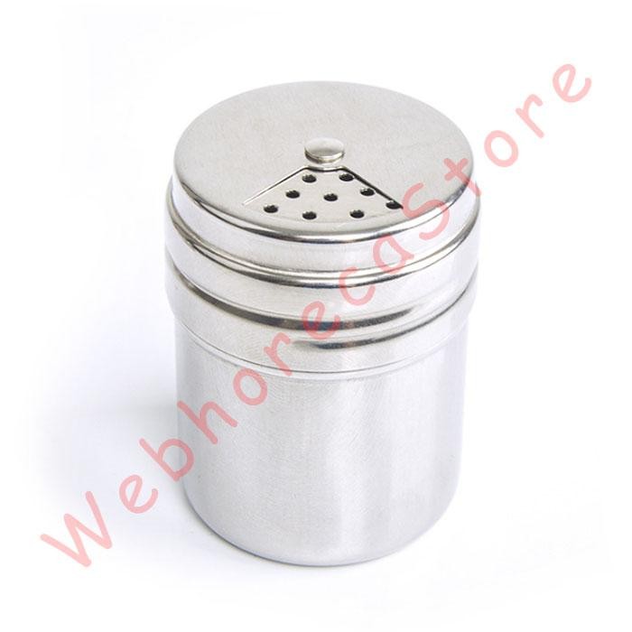 Adjustable Salt Pepper Powder Shaker/ Botol Garam Lada Stainless