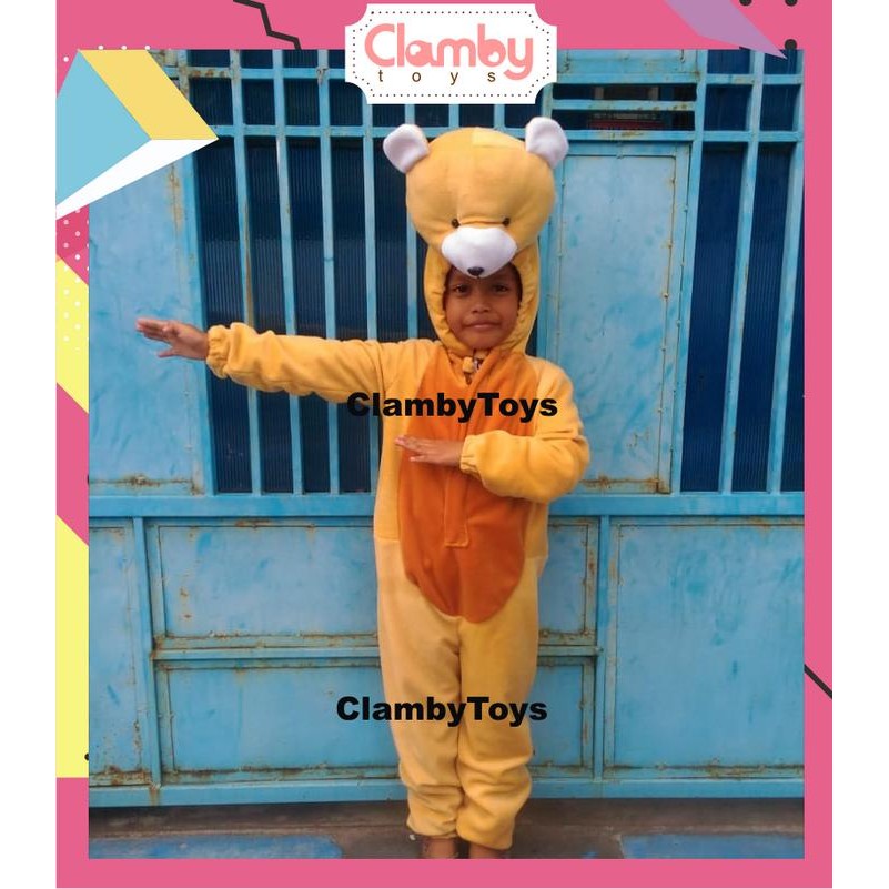 SIAPKIRIM Boneka Maskot/Baju Kostum Badut Anak Karakter Beruang/Teddy Bear Murah READY STOCK