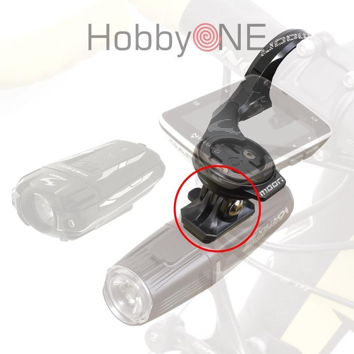 Ready Moon Front Light Adapter RB-28 For Go Pro Mount - Garmin Wahoo