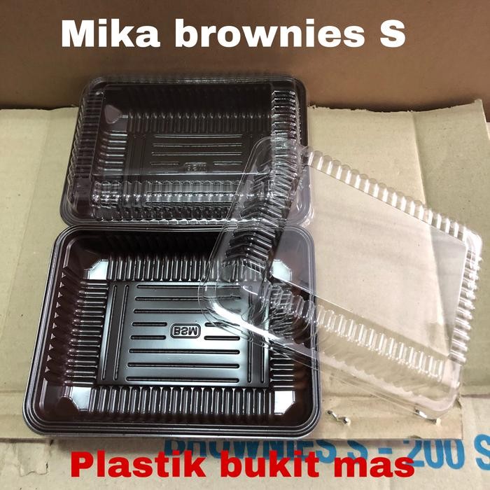 mika brownies S / kotak plastik brownies size S / box brownies size S