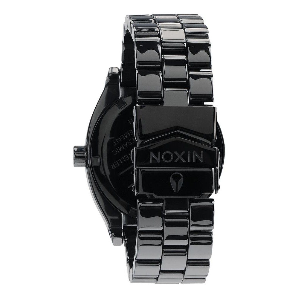 Jam Tangan Wanita Analog Nixon A250000 Ceramic Time Teller Black
