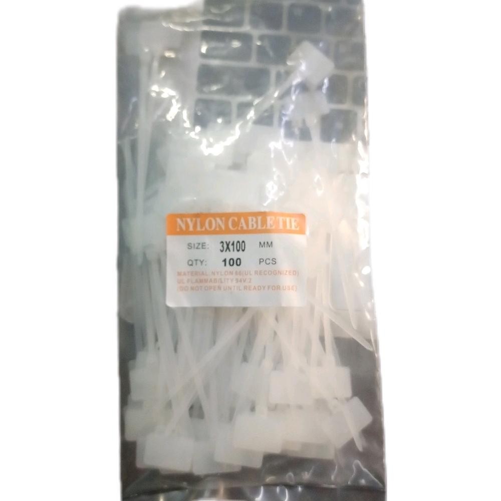 CABLE MARKER TIES 3X100MM PUTIH NYLON