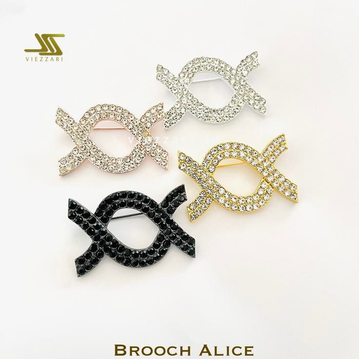 viezzari.id l Brooch Alice Bros Wearing Klamby High Inlaid Zirconia Fashion Hijab l Bros Pin Dada
