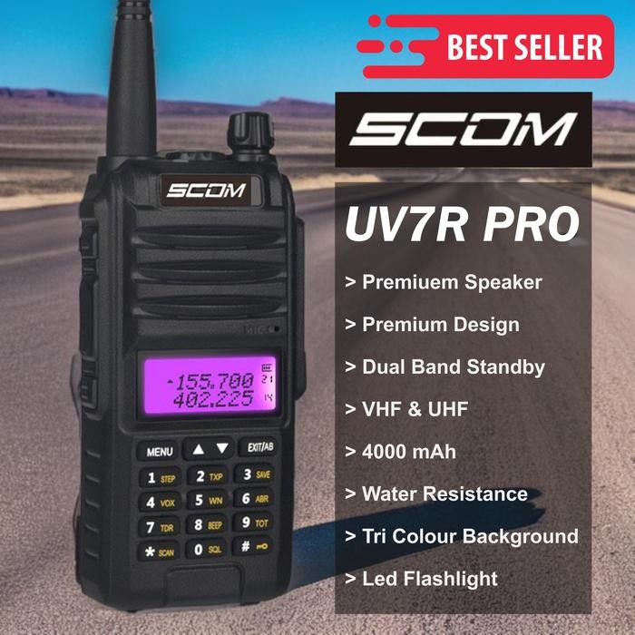 HT WALKIE TALKIE SCOM UV7R UV-7R PRO PREMIUM DUALBAND SPEAKER PREMIUM