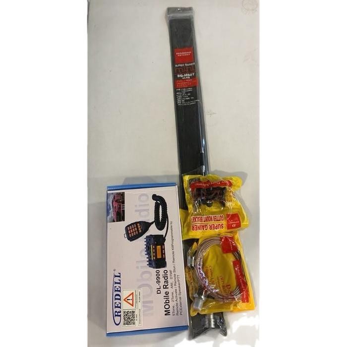 PAKET RADIO RIG MINI REDEL KOMPLIT 1 SET DUAL BAND TINGGAL PASANG