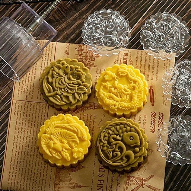 cetakan mooncake 125gr cetakan kue bulan 125gr cetakan Mooncake Cetakan kue mooncake