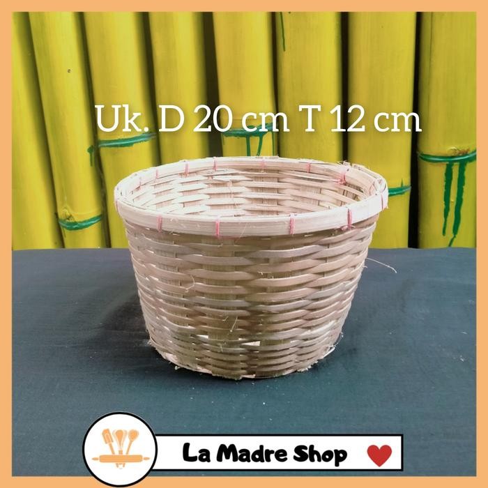 KERANJANG BAMBU BULAT Multifungsi / Cover Pot Tanaman