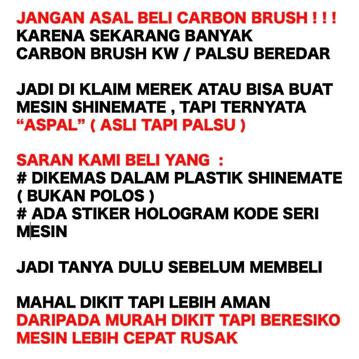 CARBON BRUSH SHINEMATE SERI EX610 ORIGINAL