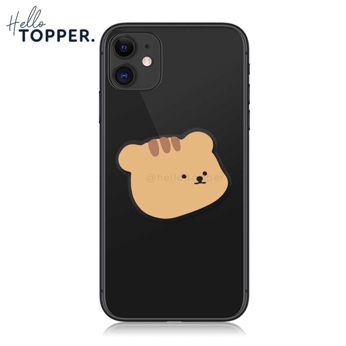 Pop Socket Akrilik Beruang Lucu Socket HP Beruang Pop Stand Socket