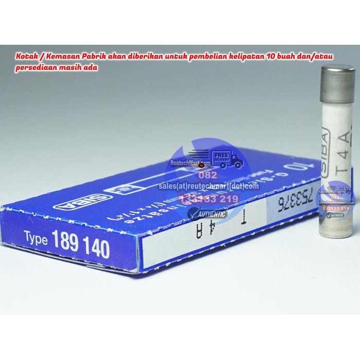 Fuse Keramik 6x32mm SIBA 4A 500V ( SIBA 189140 ) SIBA T4A 6,3x32mm