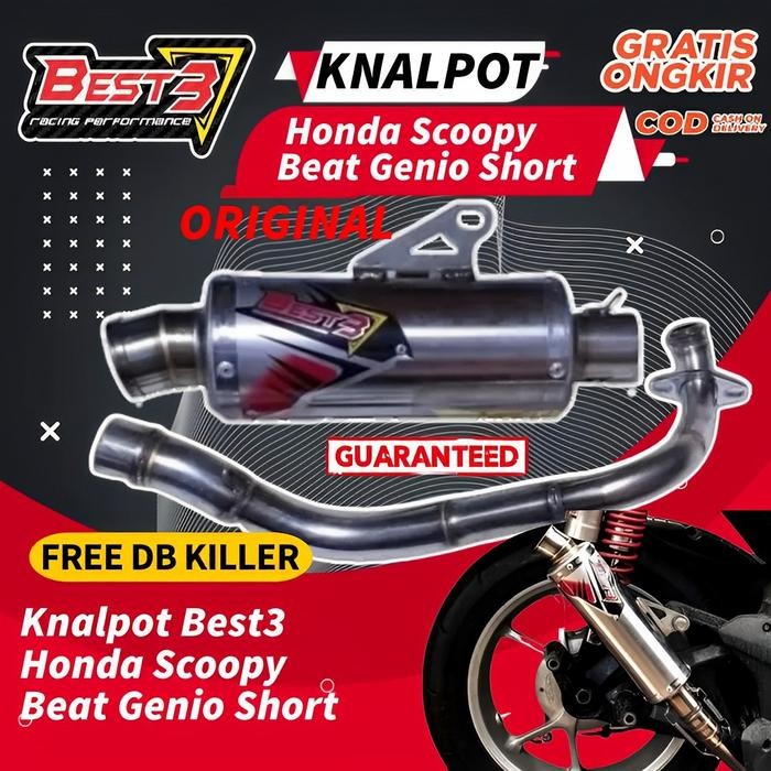 Yoshimura Otopart'S - Knalpot Racing Best3 Honda Scoopy Beat Genio Kenalpot Original