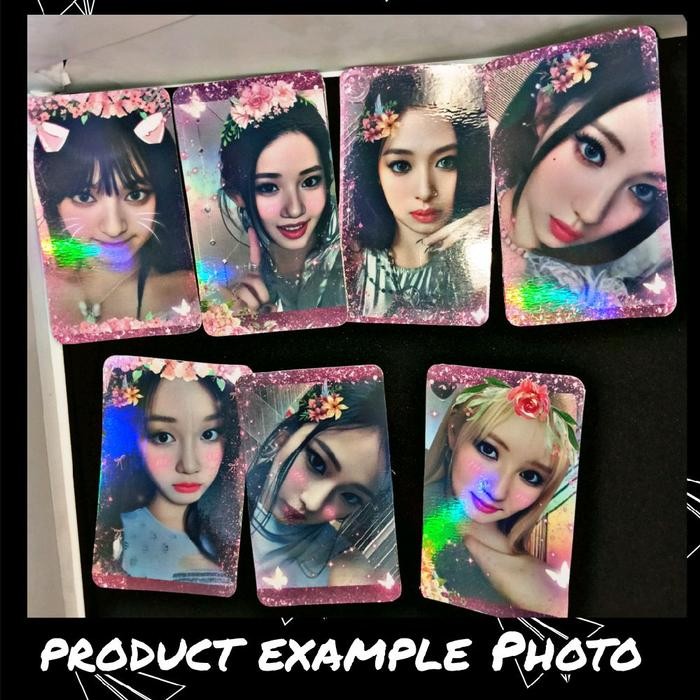 Custom 5/10 PCS Photocard Hologram Premium 1/2 sisi - Dapet FREEBIES