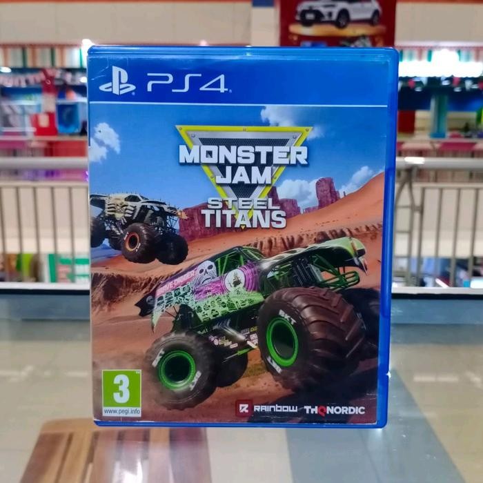 BD PS4 Monster Jam Steel Titans Game CD Kaset Bluray Playstation 4 Big foot Car Monster Truck