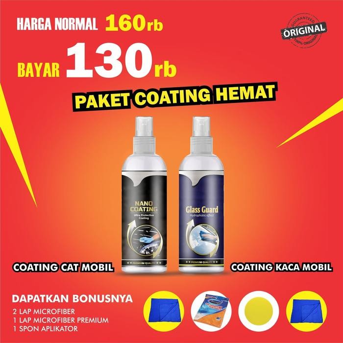 Nano ceramic coating - Pengkilap cat mobil - Coating kaca mobil