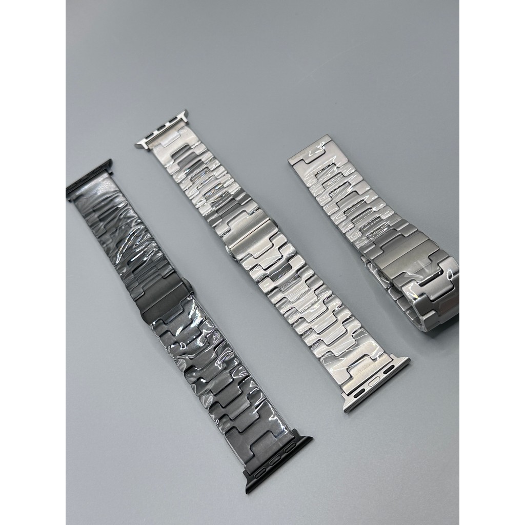 IMPORT Suitable for iwatch titanium alloy metal strap, ultra light strap, silver/black/titanium