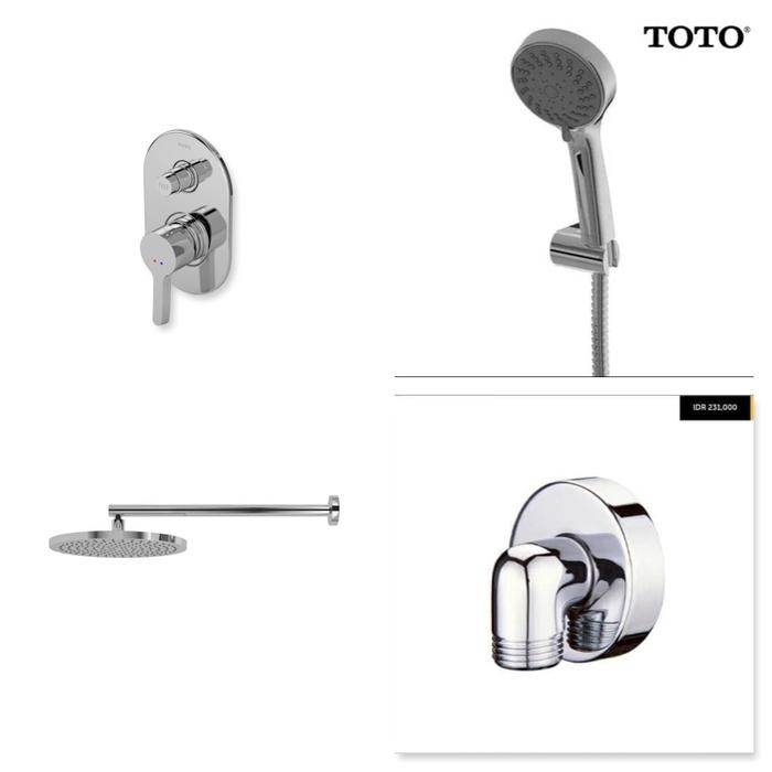 Promo Toto Shower Complete Set Kran Tanam - Wall Shower - Hand Shower Tt2 Terlariss 