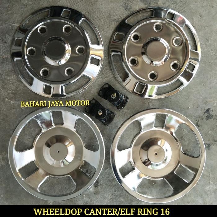 Wheel Dop Truck Canter Ring 16 Lubang Baut 6 Motif Kotak Depan+Belakang