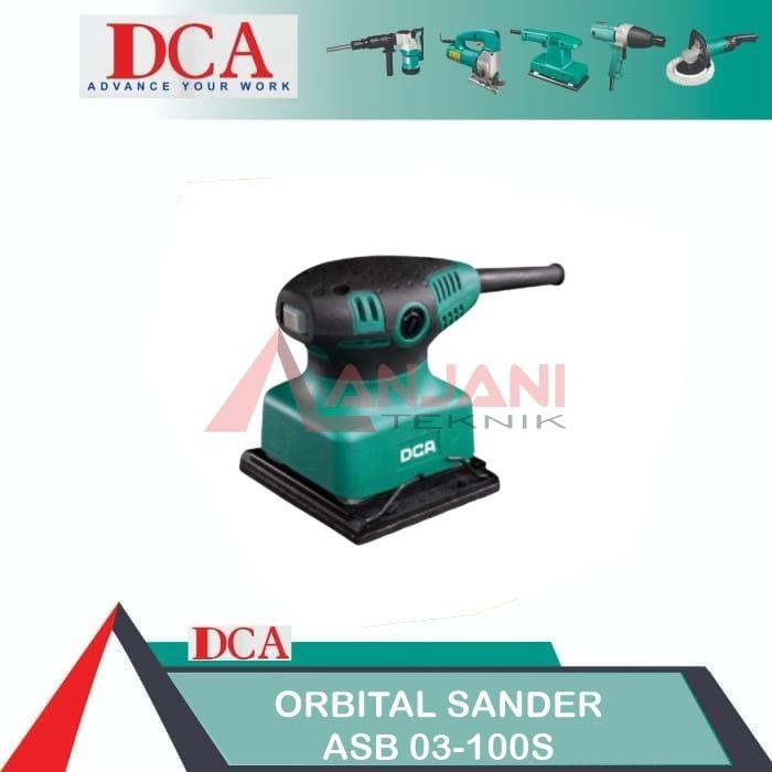 Dca Asb 03-100 Mesin Amplas Persegi / Orbital Sander Asb03-100