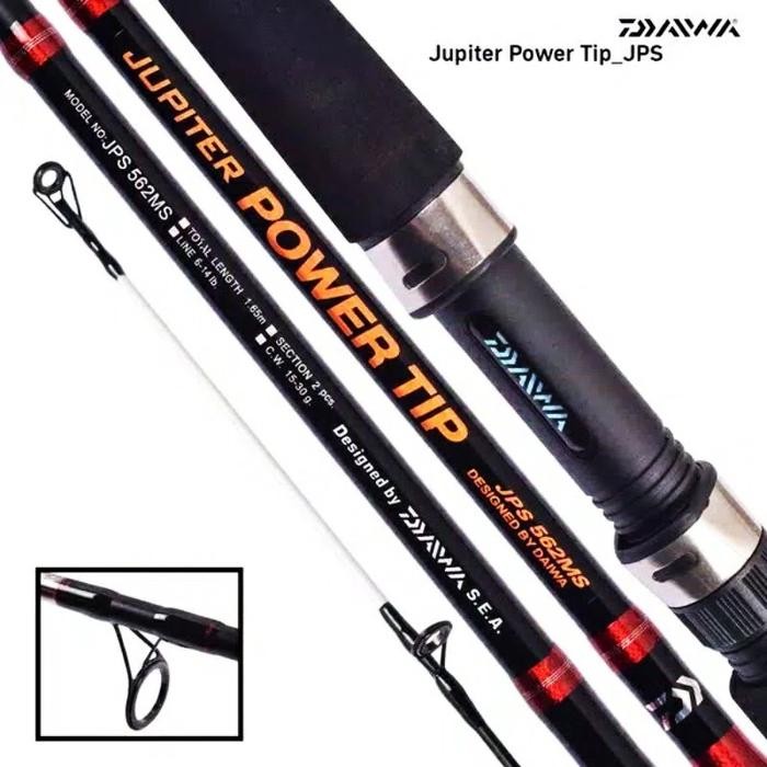 DUniaPancingan- Joran Pancing Daiwa Jupiter Power Tip 150Cm - 210Cm (Original) Carbon Solid - Toms