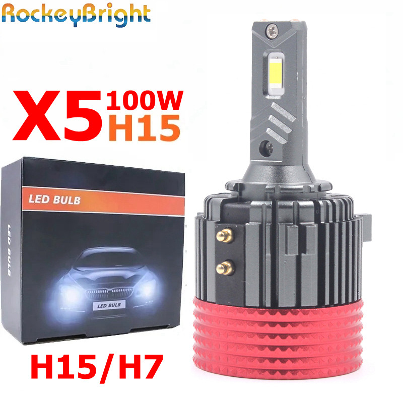 X5 F5C 100W H15 led Car LED Headlight Bulb Fog Light Canbus 6000k