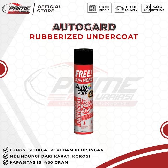 AutoGard Rubberized Undercoat Premium Black Hitam Cat Semprot Peredam AutoGard Rubberized Undercoat