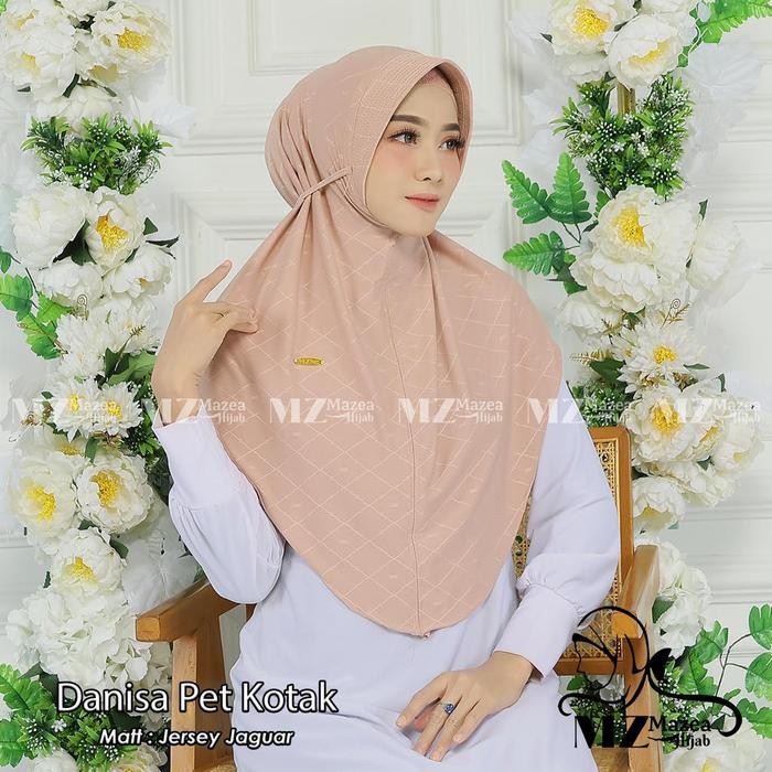 Prom0Besar- Jilbab Bergo Pet Tali Motif 3D/Hijab Instan Shifa Mewah Simple