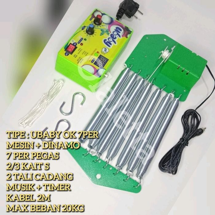 PROMO UB OK 7PER.AYUNAN ELEKTRIK. AYUNAN LISTRIK BAYI. AYUNAN OTOMATIS. U BABY