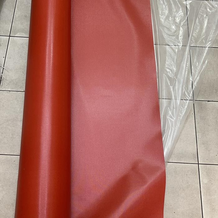 Fiberglass cloth coated silicone red
