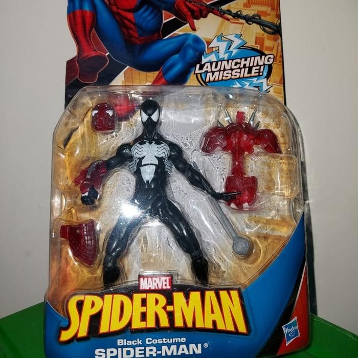 Hasbro Spiderman Black Costume Original 12CM