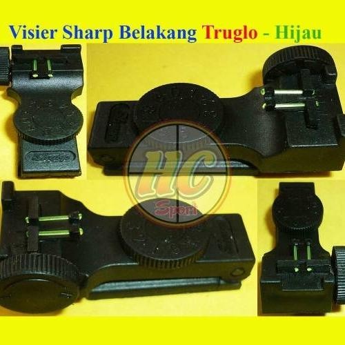 2hfm- Visier / Visir / Fisir Sharp Belakang Truglo - Hijau