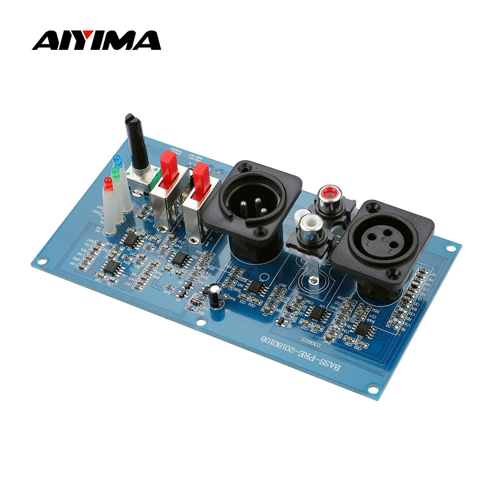 Aiyima Subwoofer Amplifier Preamp Xlr Caron Balanced Rca Input Phase Adjustable Preamplifier
