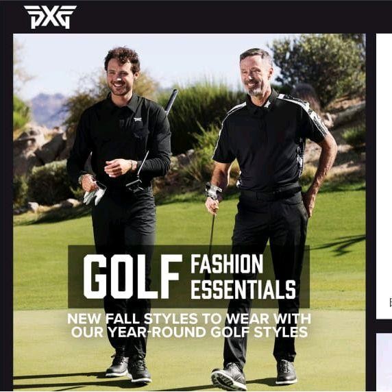 Pxg Men'S Golf Polo Shirt New Regular Fit Model Promo 