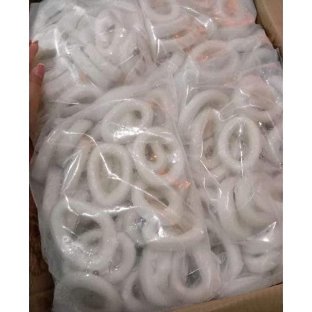 Eat77- Cumi Ring - Seafood Segar Frozen Fresh Kupas Bersih Mentah Flower Tube